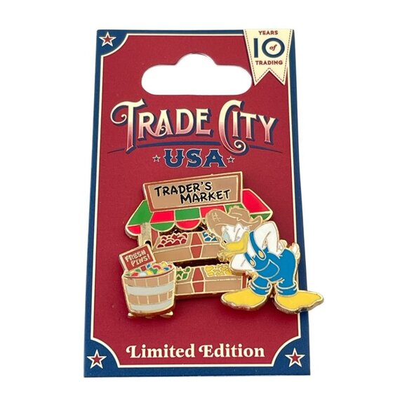 Disney 2010 Trade City USA Trader's Market Donald Duck Limited Edition Pin - Picture 4 of 8